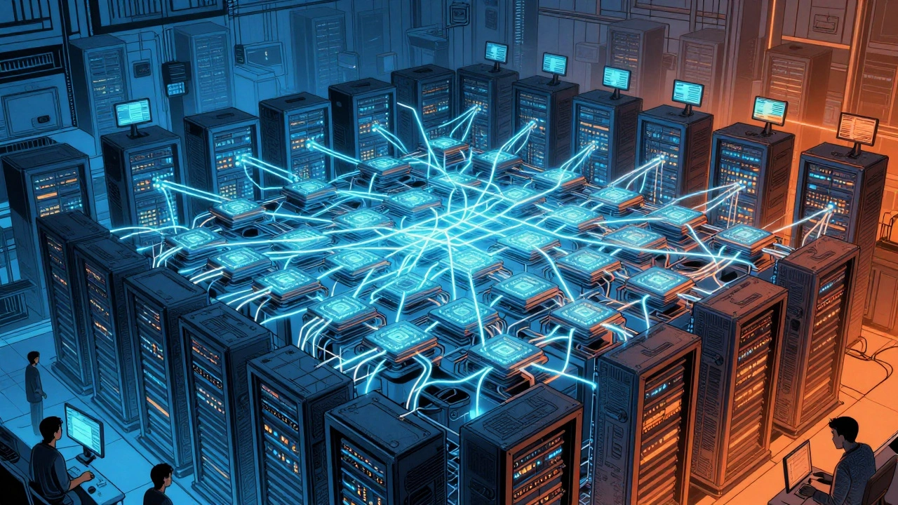 Distributed Training at Scale: How Thousands of GPUs Power Large Language Models