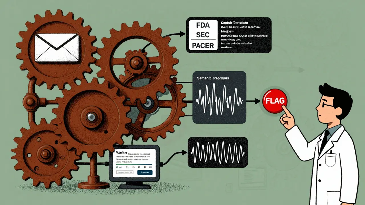 Multi-layer validation machine with regex, databases, and human flagging in risograph style