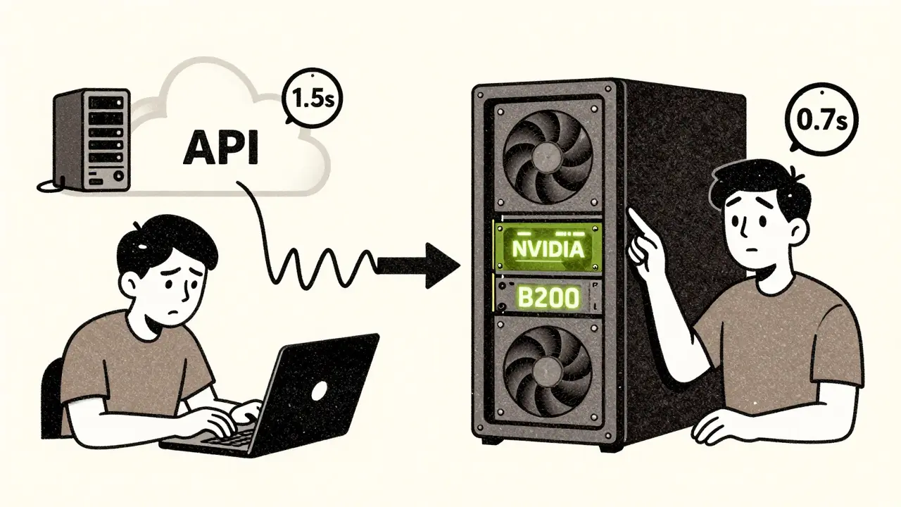 Latency and Control Tradeoffs: API LLMs vs On-Prem Deployment