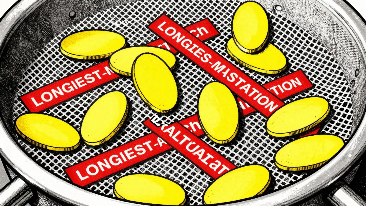 A filter sieving out bad data tokens from a pile of information
