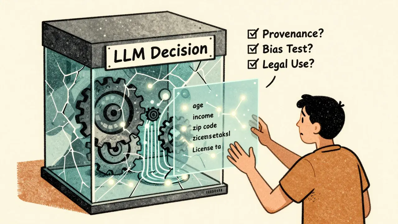 Transparency and Explainability in Large Language Model Decisions