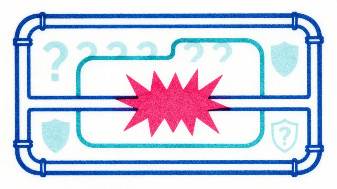 Data stream showing jagged malicious injection spike