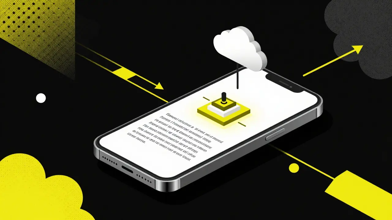Mobile device using speculative decoding for fast AI