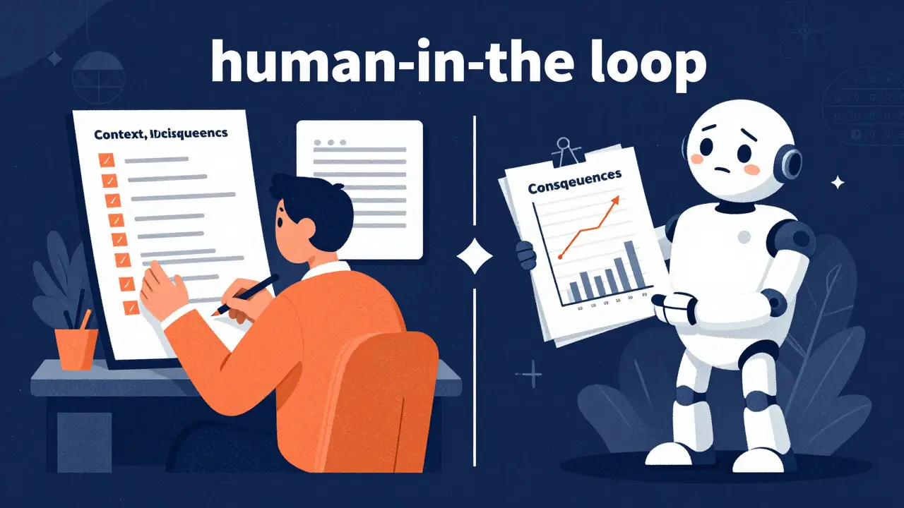 Split view showing human architect and AI assistant collaborating on documentation tasks.