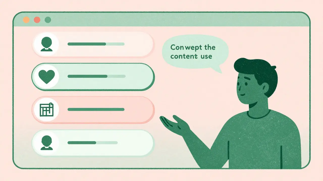 AI assistant offering conversational consent options in risograph art