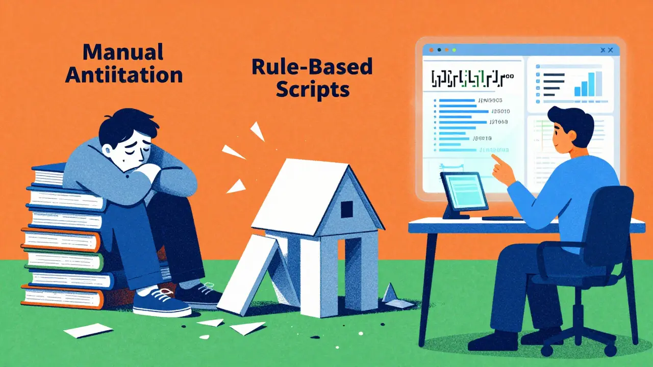 Comparison of manual, rule-based, and AI data labeling methods
