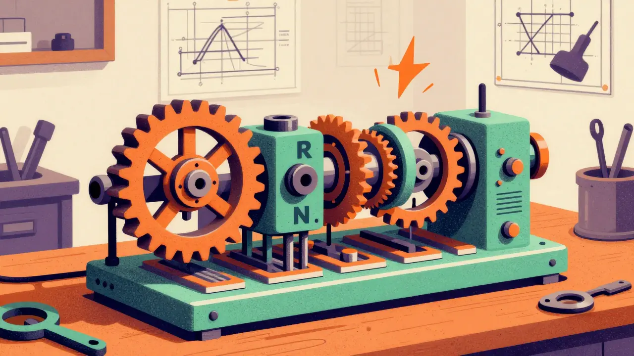 Hybrid AI architecture combining gears and parallel streams