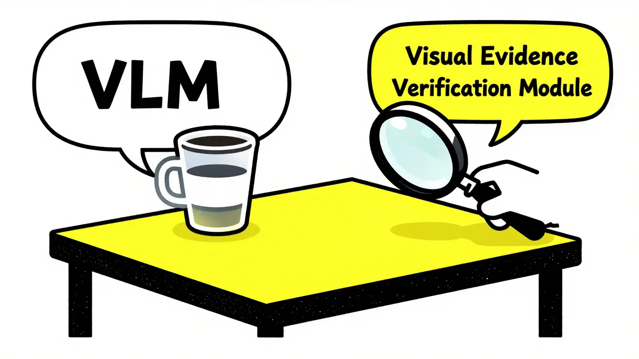 Riso illustration of visual evidence correcting AI errors