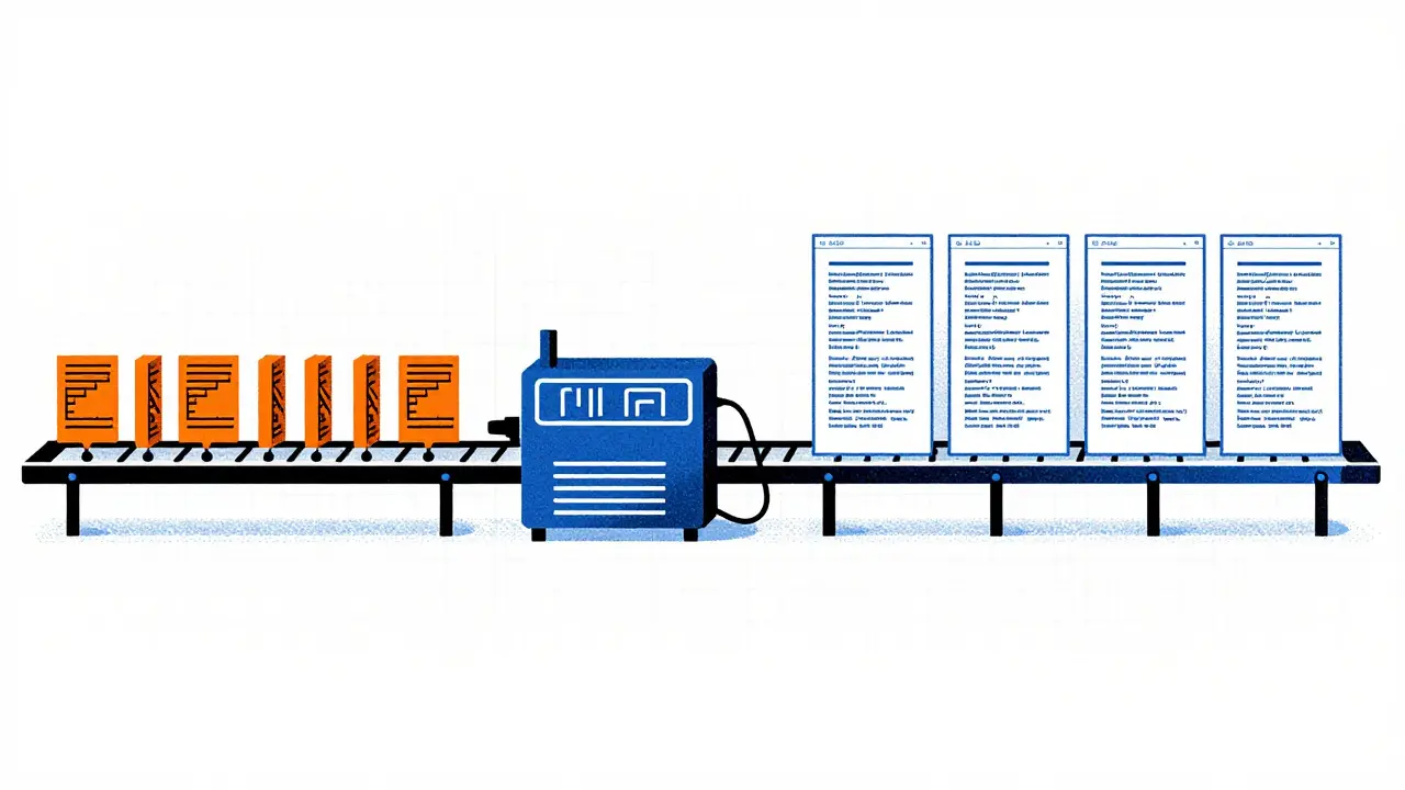 Abstract assembly line syncing code blocks with updated documentation pages