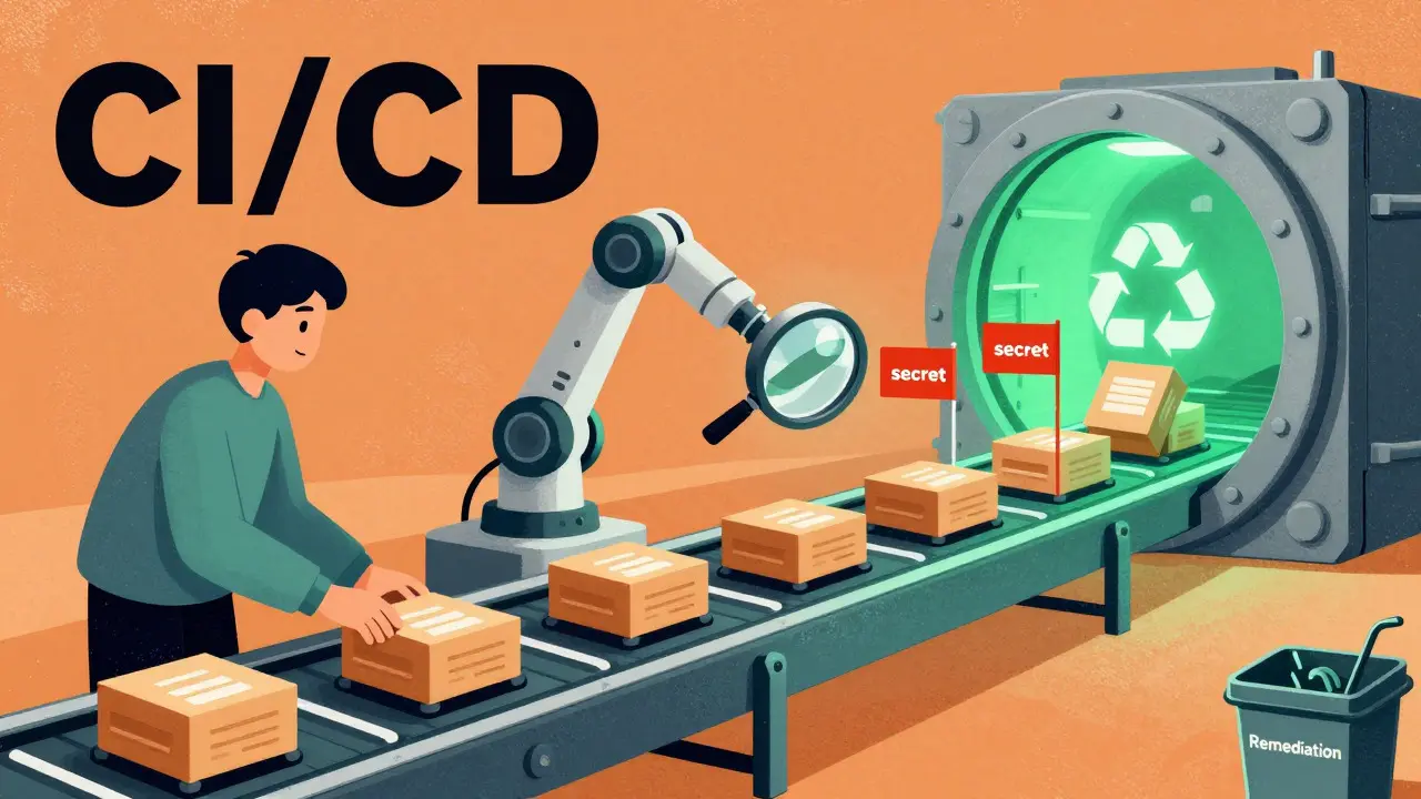 Automated CI/CD pipeline scanning for secrets