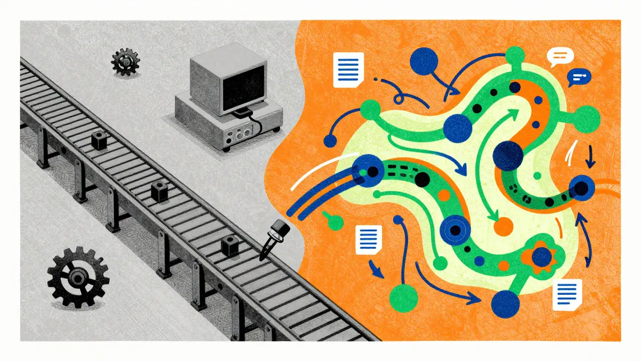 Fluid AI workflow vs rigid automation in Risograph art