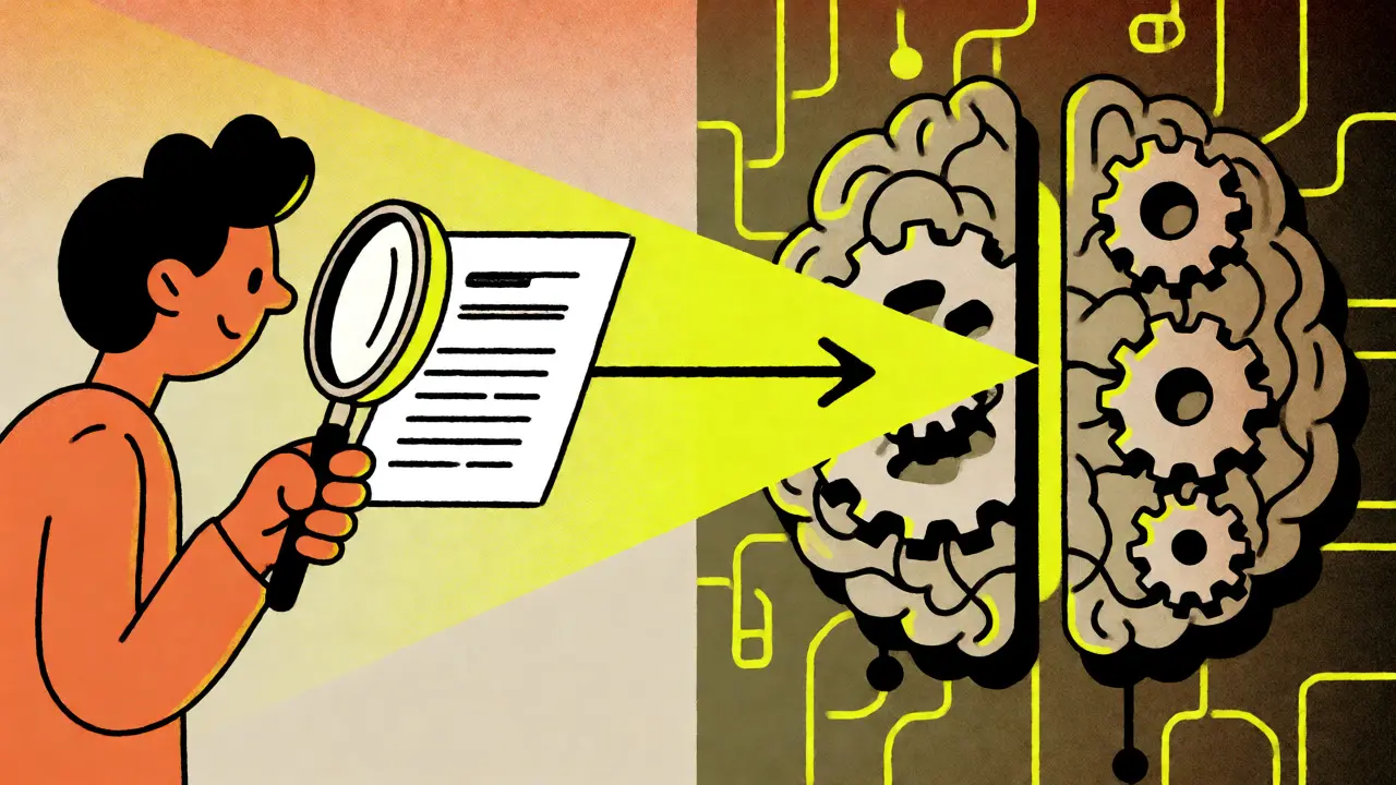 Stylized figure matching a document vector to a specific slot in a mechanical brain structure.