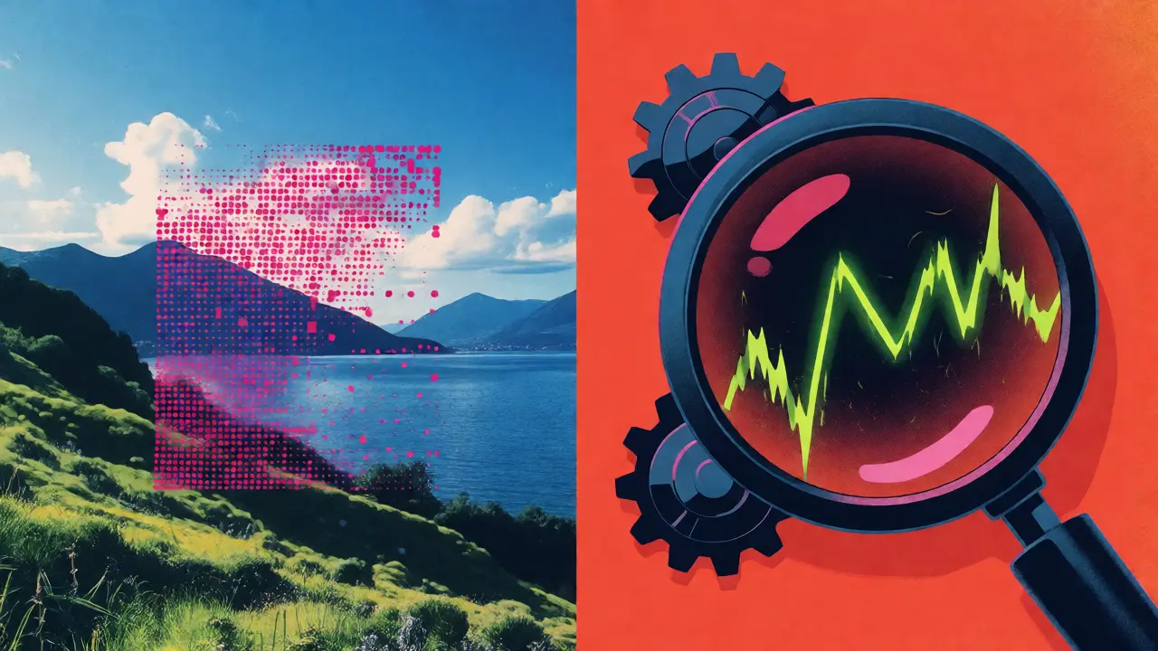Stylized scan detecting hidden threats in a digital image